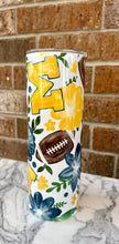 Load image into Gallery viewer, Collegiate Floral Sublimation Tumbler
