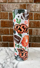 Load image into Gallery viewer, Collegiate Floral Sublimation Tumbler
