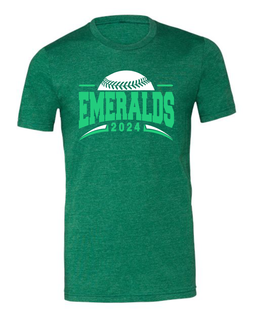 Emeralds Baseball Icon Tee