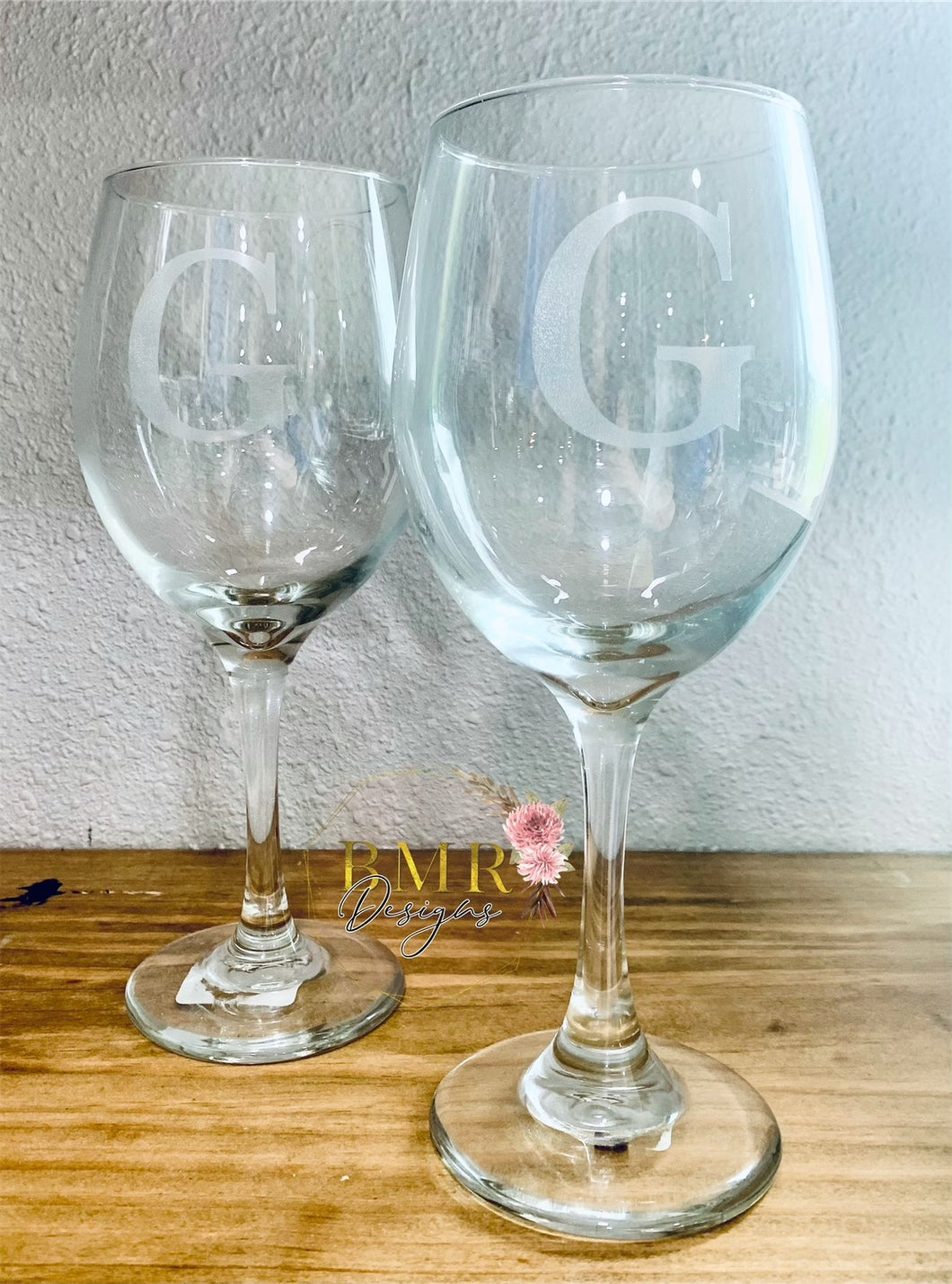 Engraved Wine Glasses