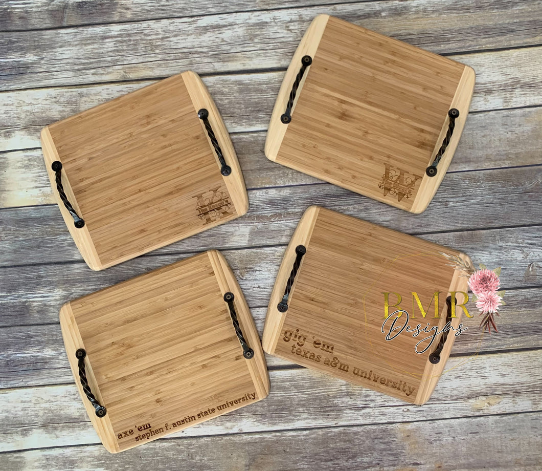 Handled Bamboo Board