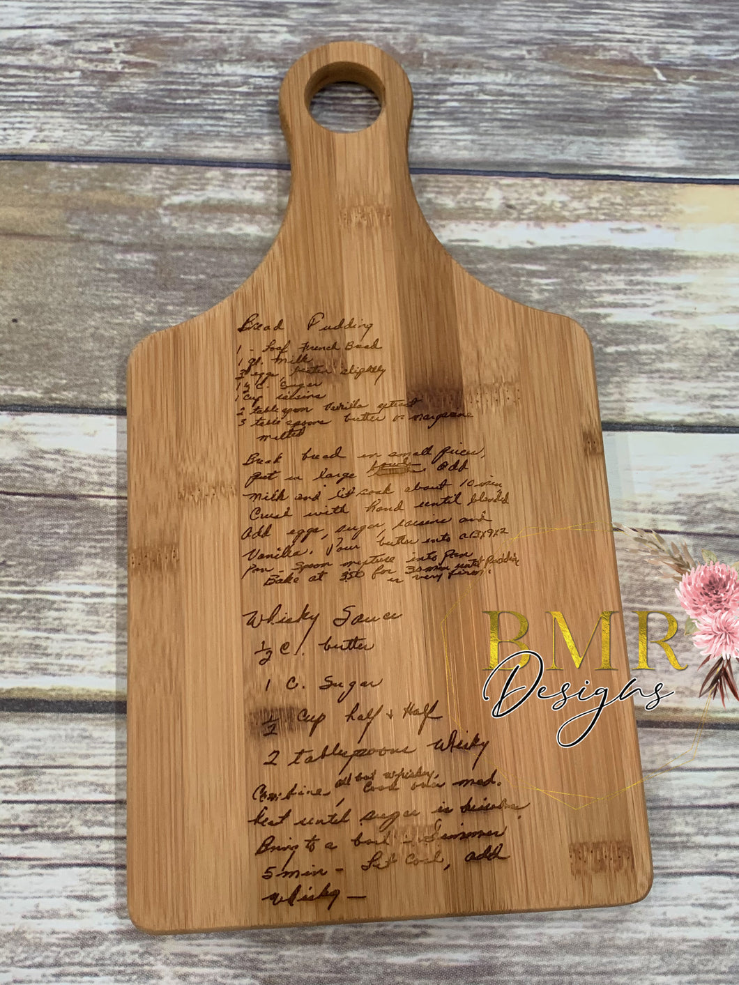 Engraved Recipe Board