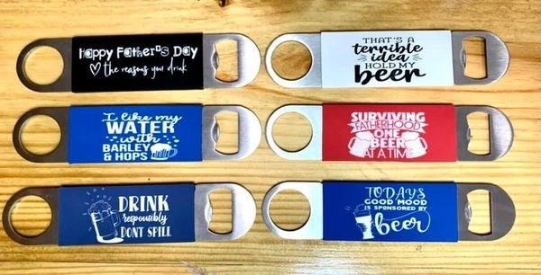 Father’s Day Themed Oversized Silicone Wrapped Bottle Opener