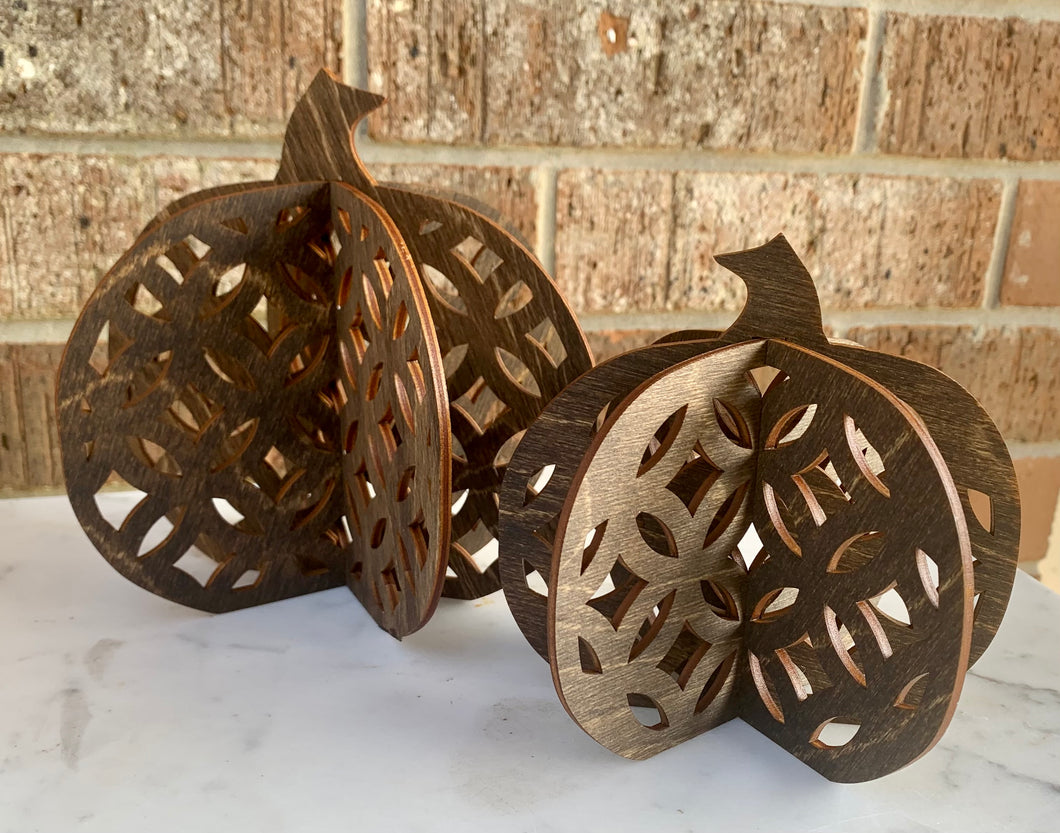 3D Trellis Pumpkins