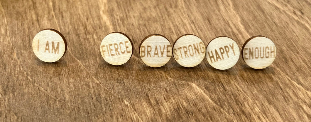 Affirmation Studs